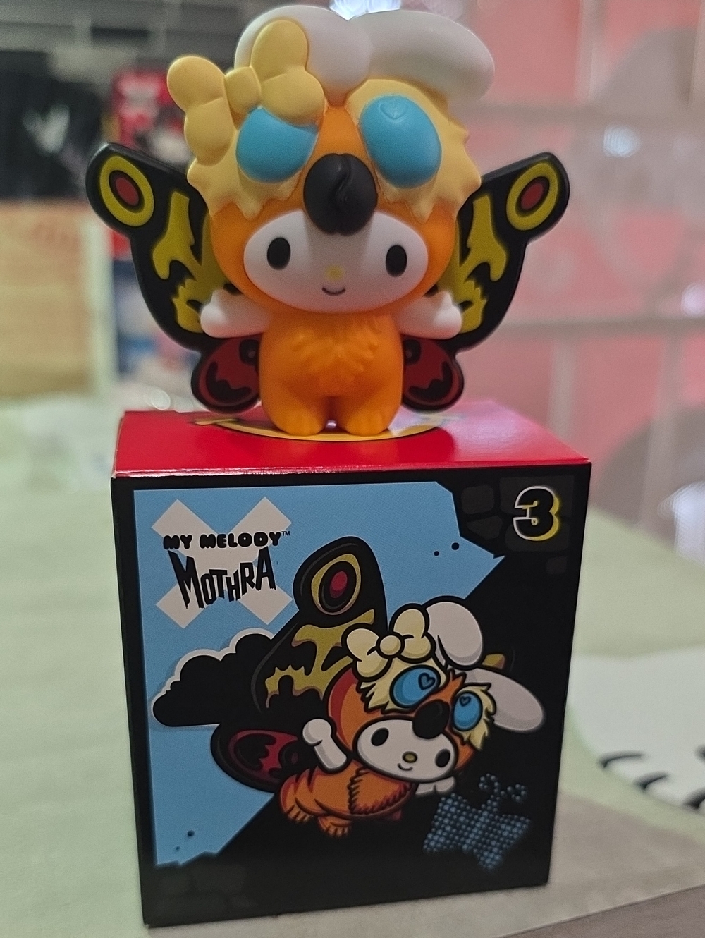 Mothra Orange Butterfly Figure - Cute Collectible Toy